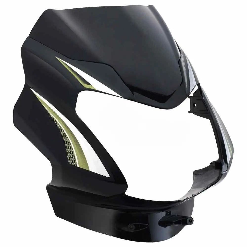 Head Light Visor/mask-tvs Star Sport Latest (type-3) Black (green Stk)