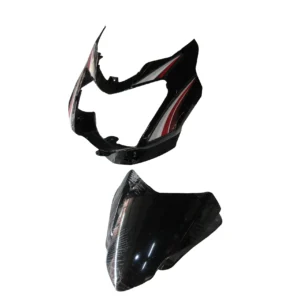 Head Light Visor/mask-tvs Star Sport Latest (type-3) Black (red Stk)