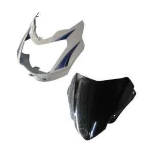 Head Light Visor/mask-tvs Star Sport Latest (type-3) White (blue Stk)