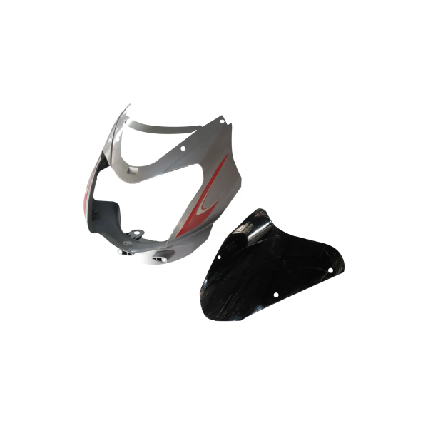 Head Light Visor/mask-tvs Star Sport N/m Silver