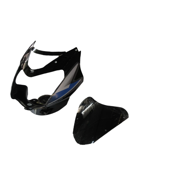 Head Light Visor/mask-tvs Star Sport O/m Black (blue Stk)