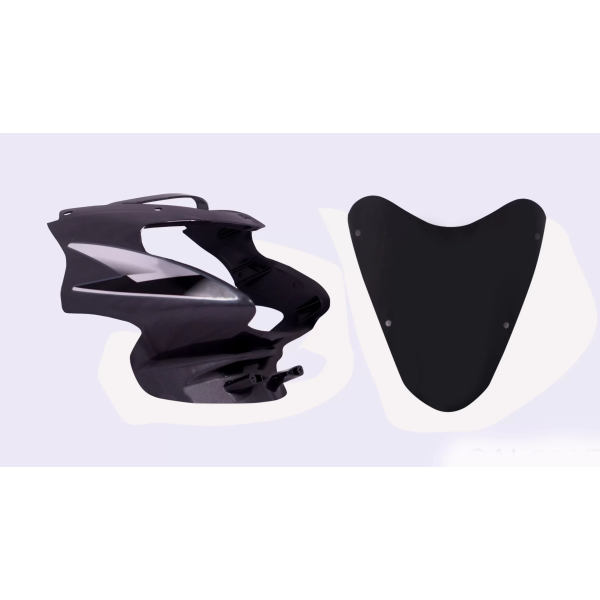 Head Light Visor/mask-tvs Star Sport O/m Grey