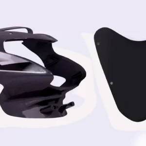 Head Light Visor/mask-tvs Star Sport O/m Grey