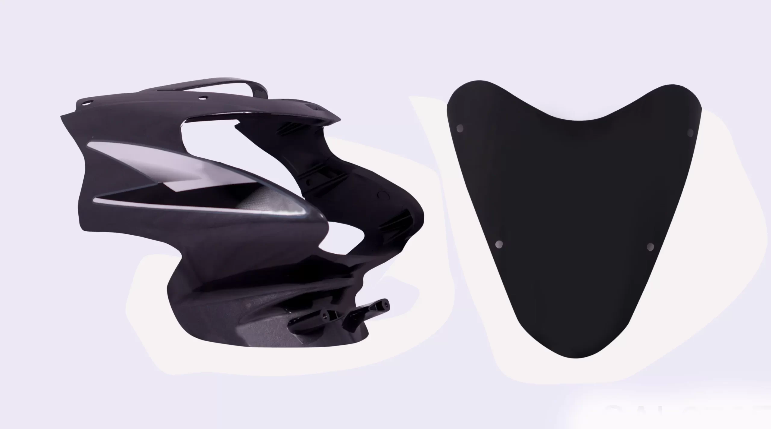 Head Light Visor/mask-tvs Star Sport O/m Grey