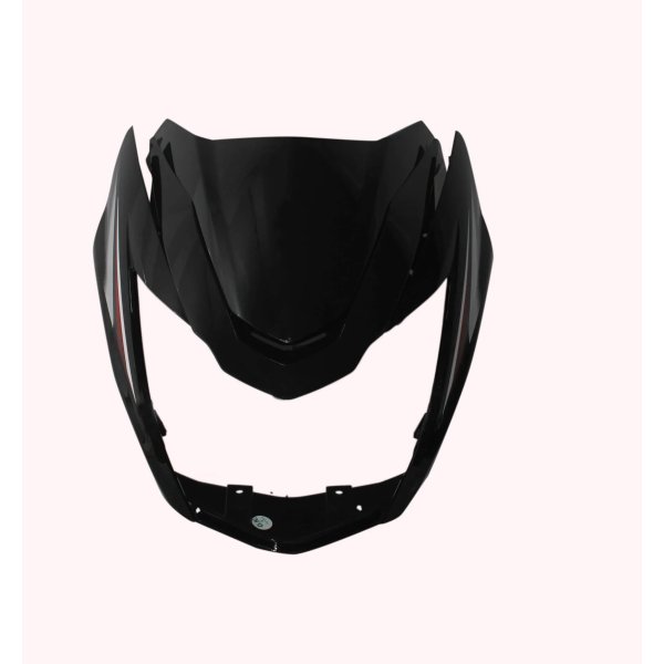 Head Light Visor/mask-tvs Victor N/m Black (red Stk)
