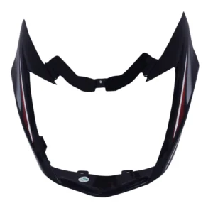 Head Light Visor/mask-tvs Victor N/m T-2 Black (red Stk)