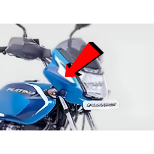 Headlamp Fairing Ebony Black Blue Decall For Bajaj Platina 110