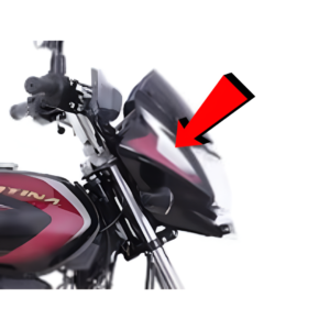 Headlamp Fairing Ebony Black Red Decall For Bajaj Platina 110