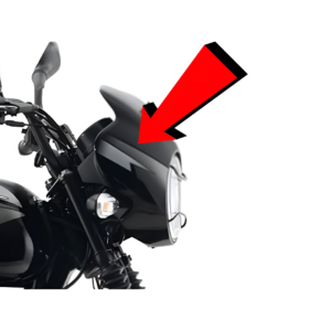 Headlamp Fairing Ebony Black Silver Gray Decall For Bajaj CT110X