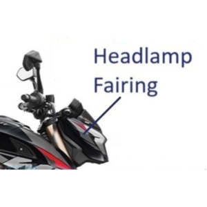 Headlamp Fairing Left Side Brooklyn Black For Bajaj Pulsar NS400Z