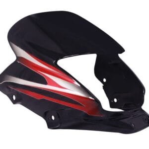 Headlight Visor Fit For Bajaj Platina 100 Es Black(red Sticker)