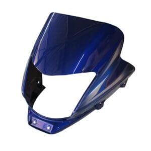 Headlight Visor Fit For Bajaj Platina 110 Bs6 Black With Blue Sticker**
