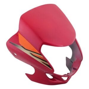Headlight Visor Fit For Hero Cd-deluxe New Model Candy Blazing Red (orange Sticker)