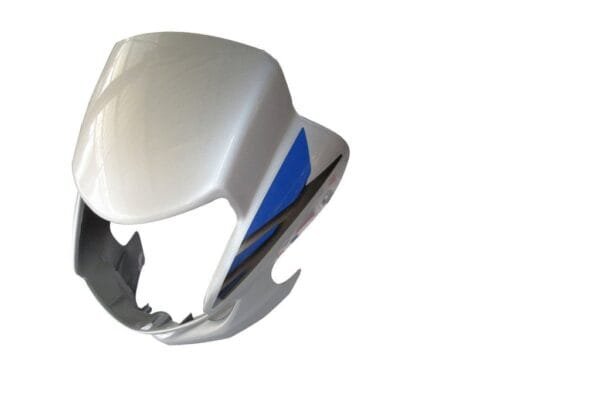 Headlight Visor Fit For Hero Cd-deluxe New Model Cloud Silver (blue Sticker)