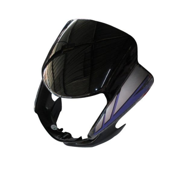 Headlight Visor Fit For Hero Cd-deluxe New Model (self Start) Black(blue Sticker) (bp)