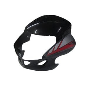 Headlight Visor Fit For Hero Cd-deluxe New Model (self Start) Black(red Sticker)