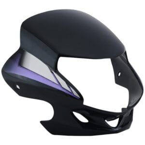 Headlight Visor Fit For Hero Hf-deluxe Black (blue Sticker) (bp)**