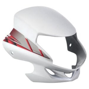 Headlight Visor Fit For Hero Hf Deluxe Bs6 2020 Black With Silver Sticker**