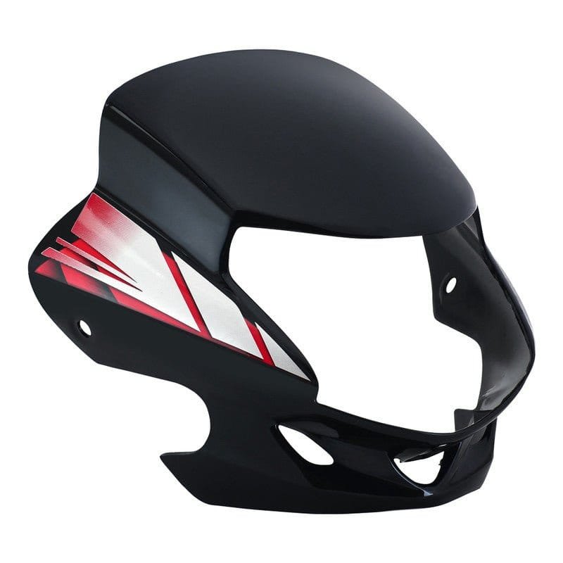 Headlight Visor Fit For Hero Hf-deluxe Type-3 Black-red Sticker