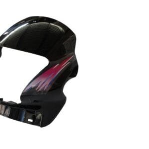 Headlight Visor Fit For Hero Passion Black (pink Sticker)