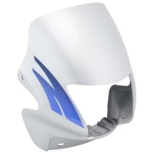 Headlight Visor Fit For Hero Passion Plus Cloud Silver (blue Sticker)