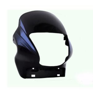 Headlight Visor Fit For Hero Passion Plus New Model Black (blue Sticker)