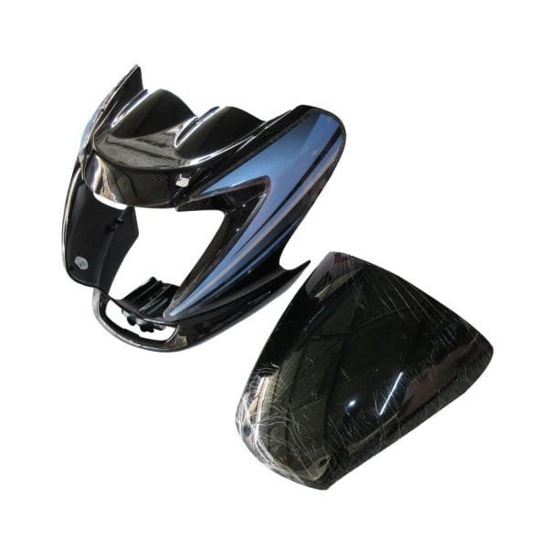 Headlight Visor Fit For Hero Passion Pro Black (blue Sticker) (bp)