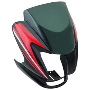 Headlight Visor Fit For Hero Passion Pro Black (red Sticker)