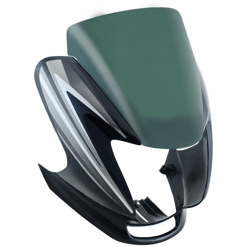 Headlight Visor Fit For Hero Passion Pro Digital Black (grey Sticker) (bp)