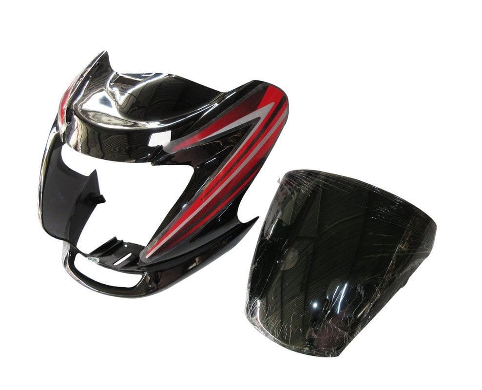 Headlight Visor Fit For Hero Passion Pro Digital Black (red Sticker) (bp)
