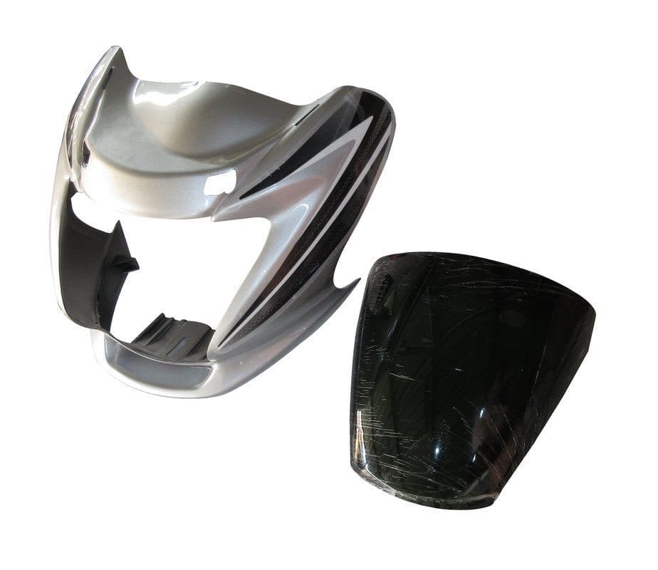 Headlight Visor Fit For Hero Passion Pro Digital Force Silver (bp)