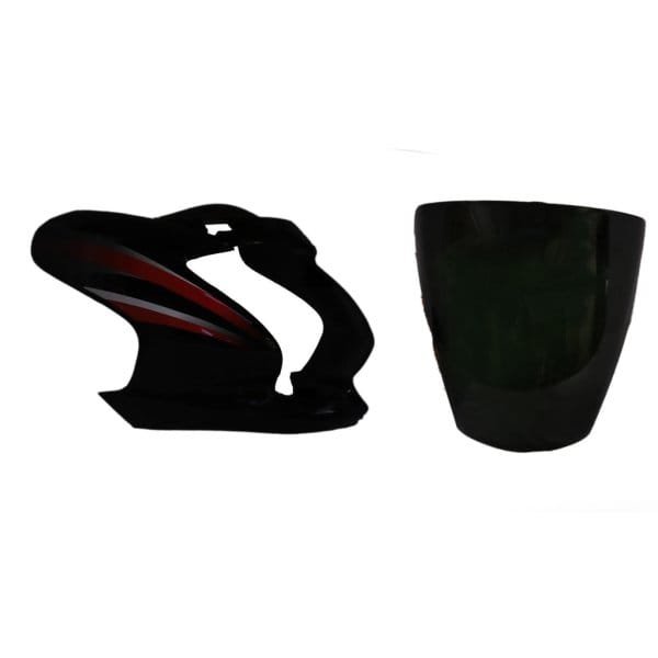 Headlight Visor Fit For Hero Passion Pro Type-4 Black