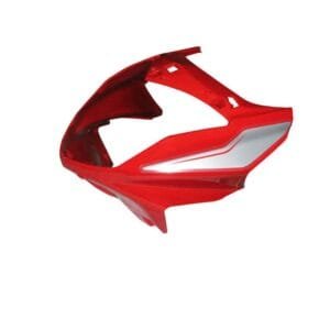 Headlight Visor Fit For Hero Splendor I-smart 110 With Glass Sports Red (silver Sticker)