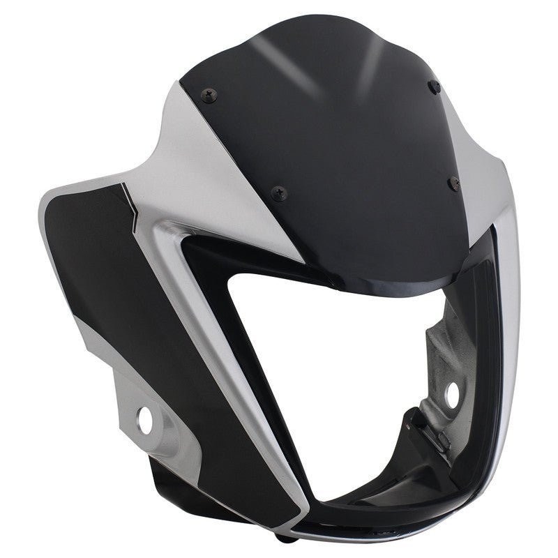 Headlight Visor Fit For Hero Splendor I-smart Cloud Silver For Grey Bike