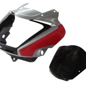 Headlight Visor Fit For Hero Splendor I-smart Cloud Silver For Sport Red Bike