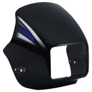 Headlight Visor Fit For Hero Splendor Pro (new Graphics) Black (blue Sticker)