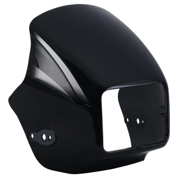 Headlight Visor Fit For Hero Splendor Pro (new Graphics) Black (silver Sticker)