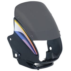 Headlight Visor Fit For Hero Super Splendor Black (blue Sticker)