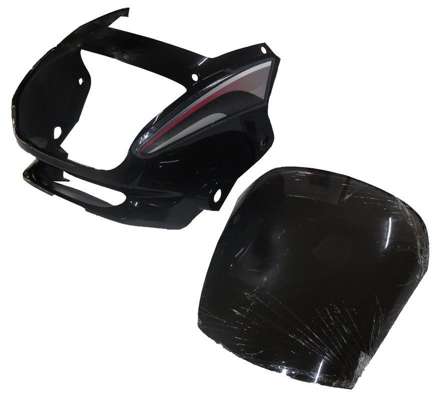 Headlight Visor Fit For Hero Super Splendor Black (red Sticker)