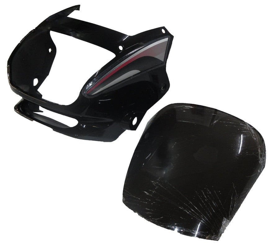 Headlight Visor Fit For Hero Super Splendor Black (red Sticker)