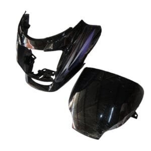 Headlight Visor Fit For Hero Super Splendor Latest(type 2) Black (purple Sticker)