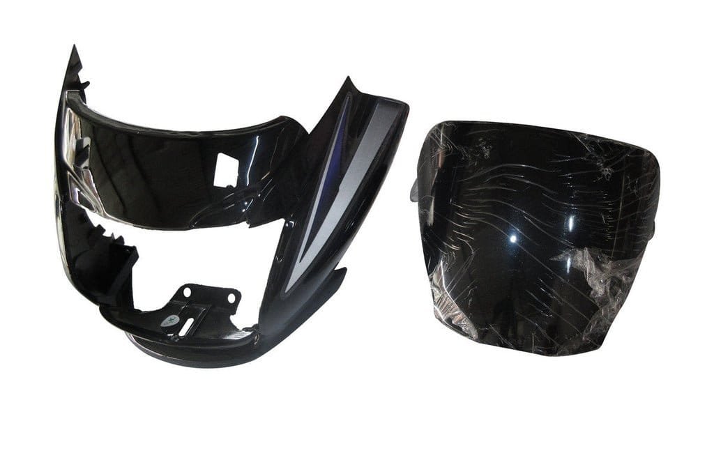 Headlight Visor Fit For Hero Super Splendor T-5 Black (purple Sticker)