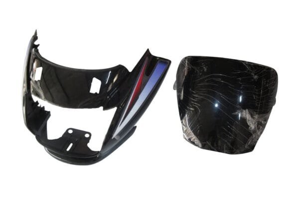 Headlight Visor Fit For Hero Super Splendor T-5 Black (red Sticker)