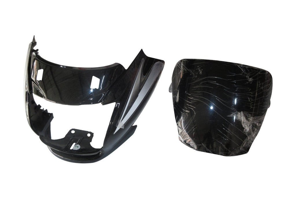 Headlight Visor Fit For Hero Super Splendor T-5 Black (white Sticker)