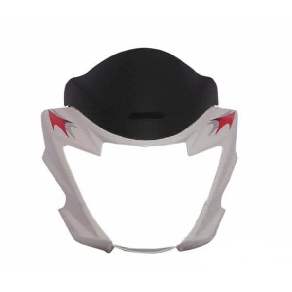 Headlight Visor Fit For Suzuki Hayate With Glass Pearl White