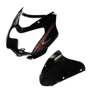 Headlight Visor Fit For Tvs Star Sport New Model Black (red Sticker)