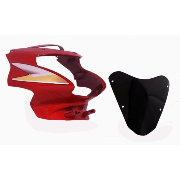 Headlight Visor Fit For Tvs Star Sport Old Model Flame Red