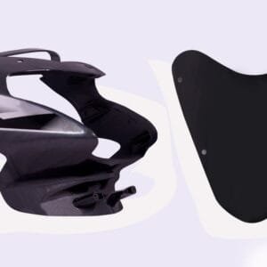 Headlight Visor Fit For Tvs Star Sport Old Model Geny Grey