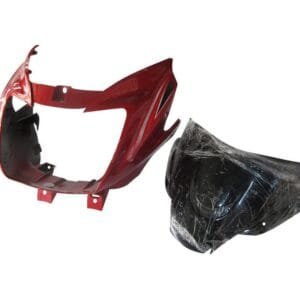 Headlight Visor Fit For Tvs Starcity+ Latest With Glass Restful Red