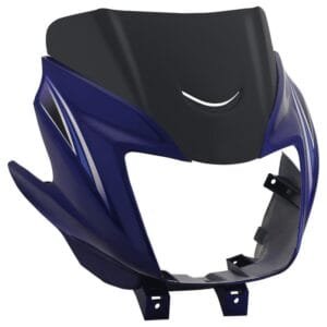 Headlight Visor Fit For Tvs Starcity+ Latest With Glass Stopper Blue